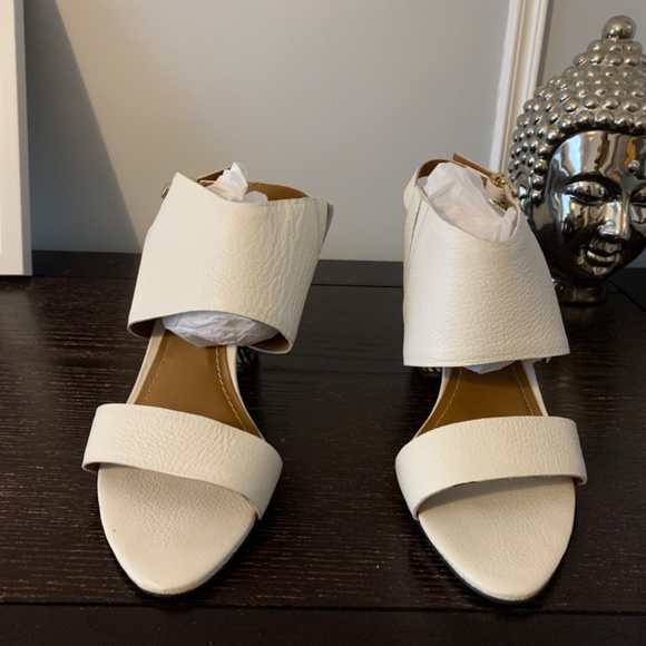 Ateliers white leather block sandals - Picture 5 of 7